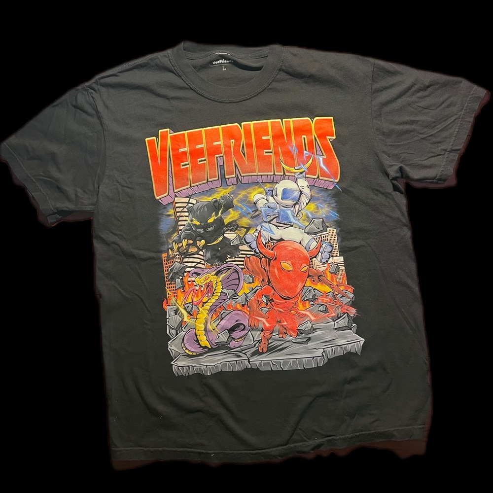 VEEFRIENDS Retro T Black Brand NEW Planet Euphoria (SELLING OUT) Adult L